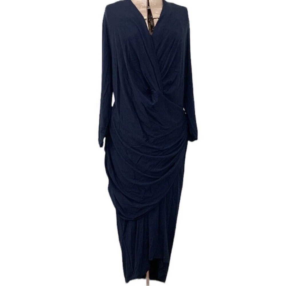 MM Lafleur Navy Midi Dress